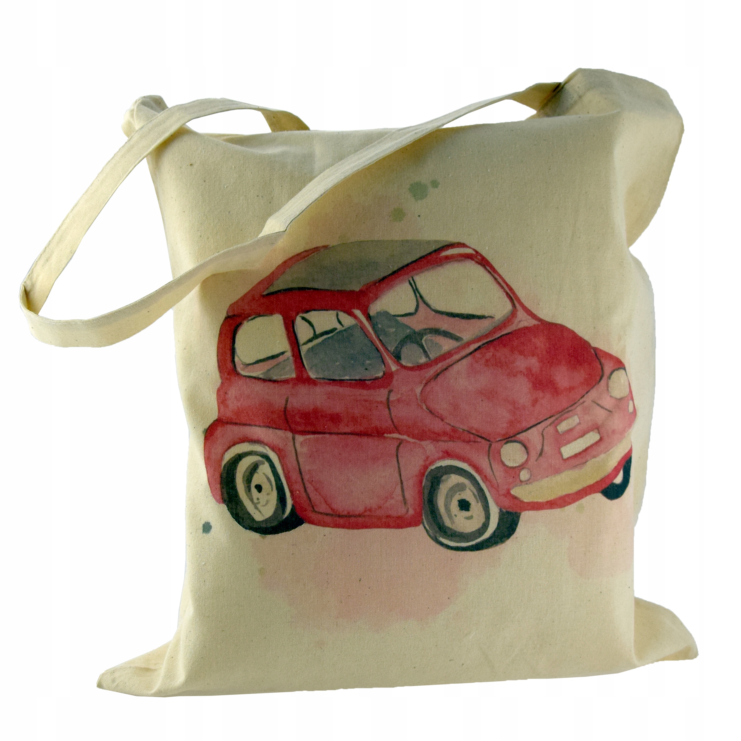 

Torba bawełniana nadruk Auto pakowna do sklepu x1