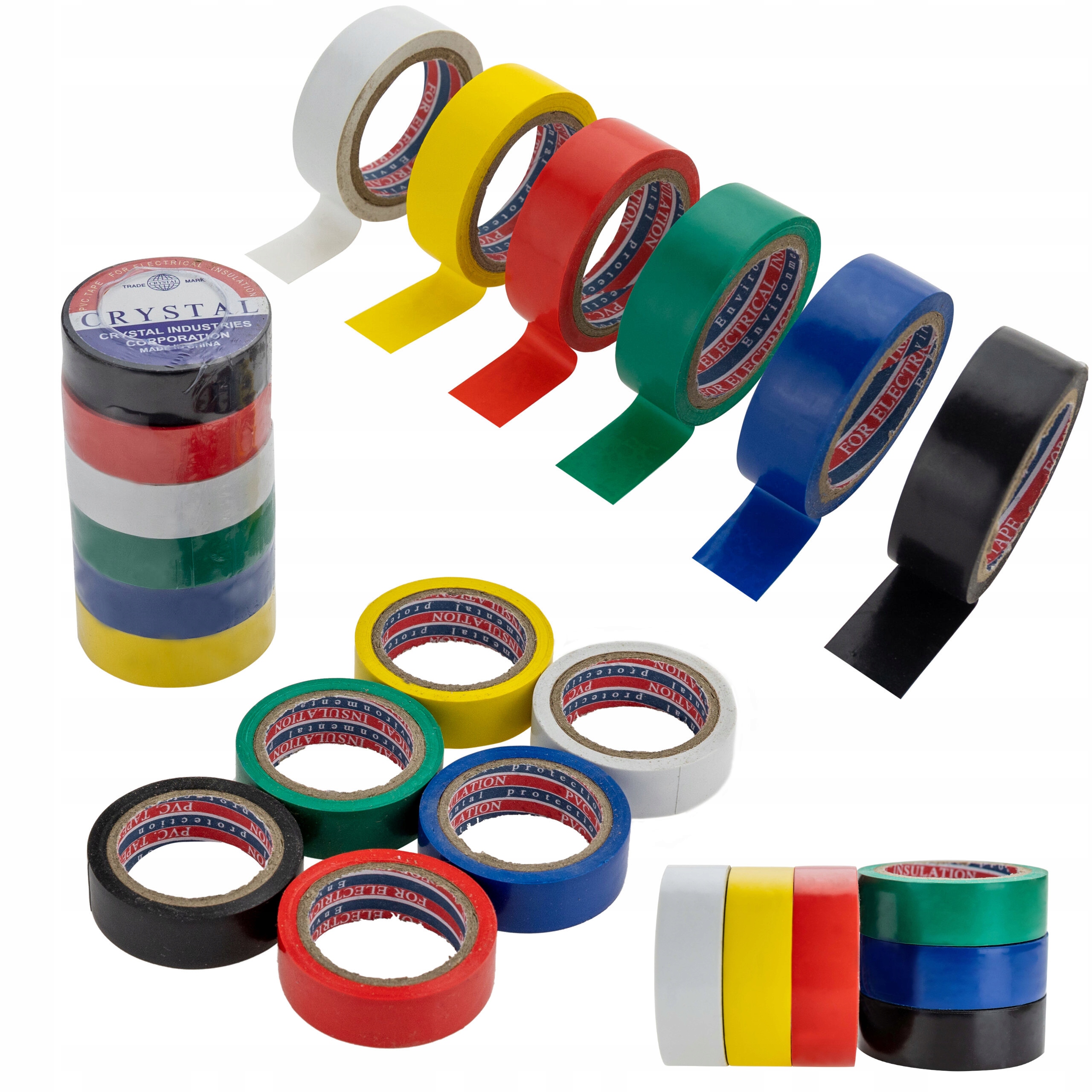 

Taśma izolacyjna kolorowa Pvc 6szt.