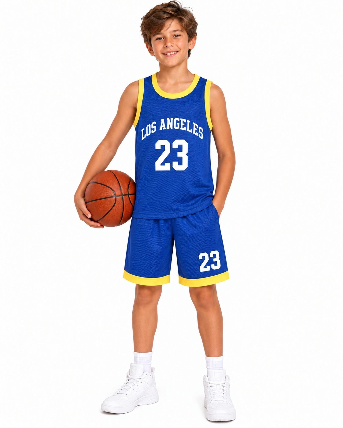 Komplet Sportowy Dziecięcy Koszulka+ Spodenki Los Angeles 23 r.150 11-12lat