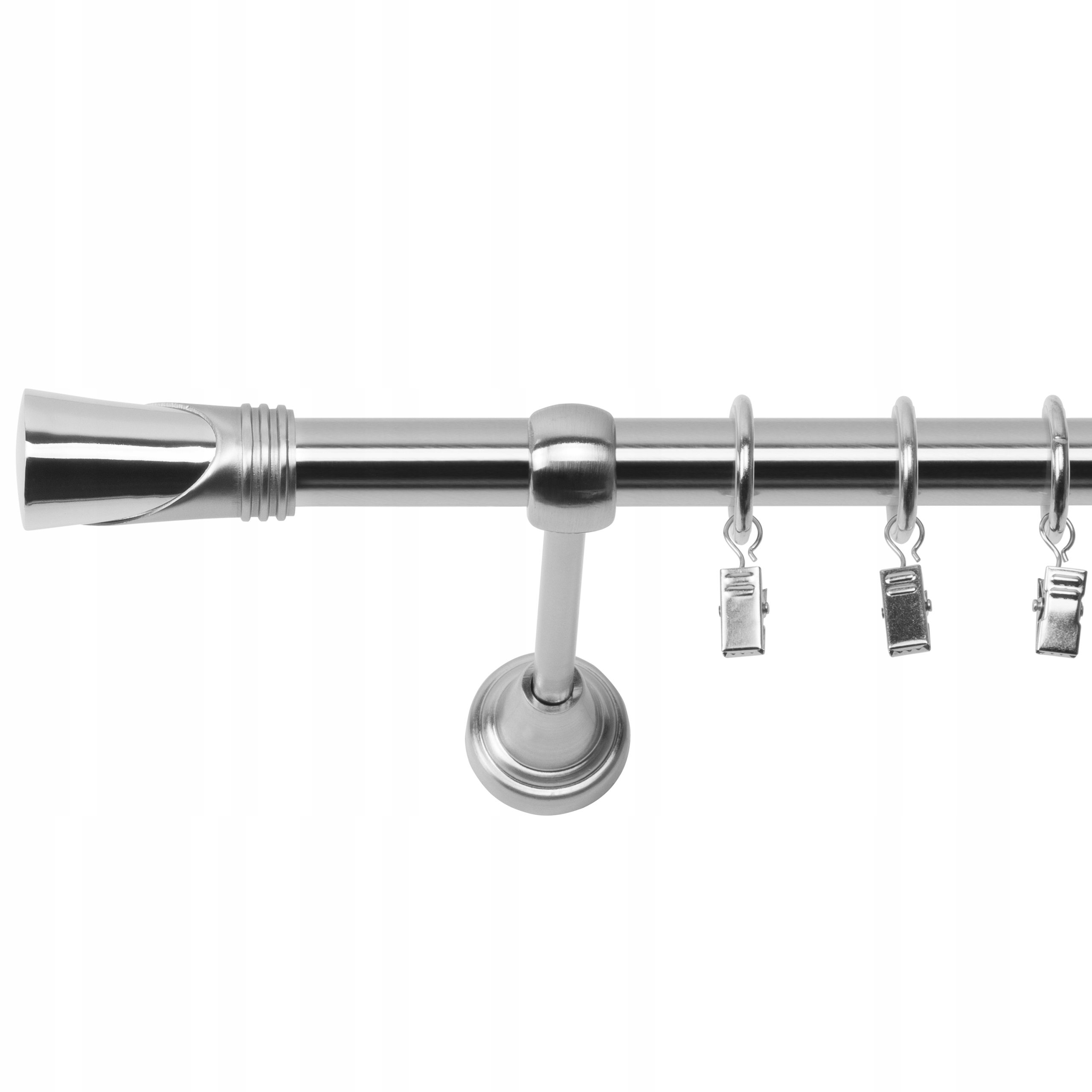 

Karnisz Pojedynczy Z Żabkami Metal Fi 19mm 160cm