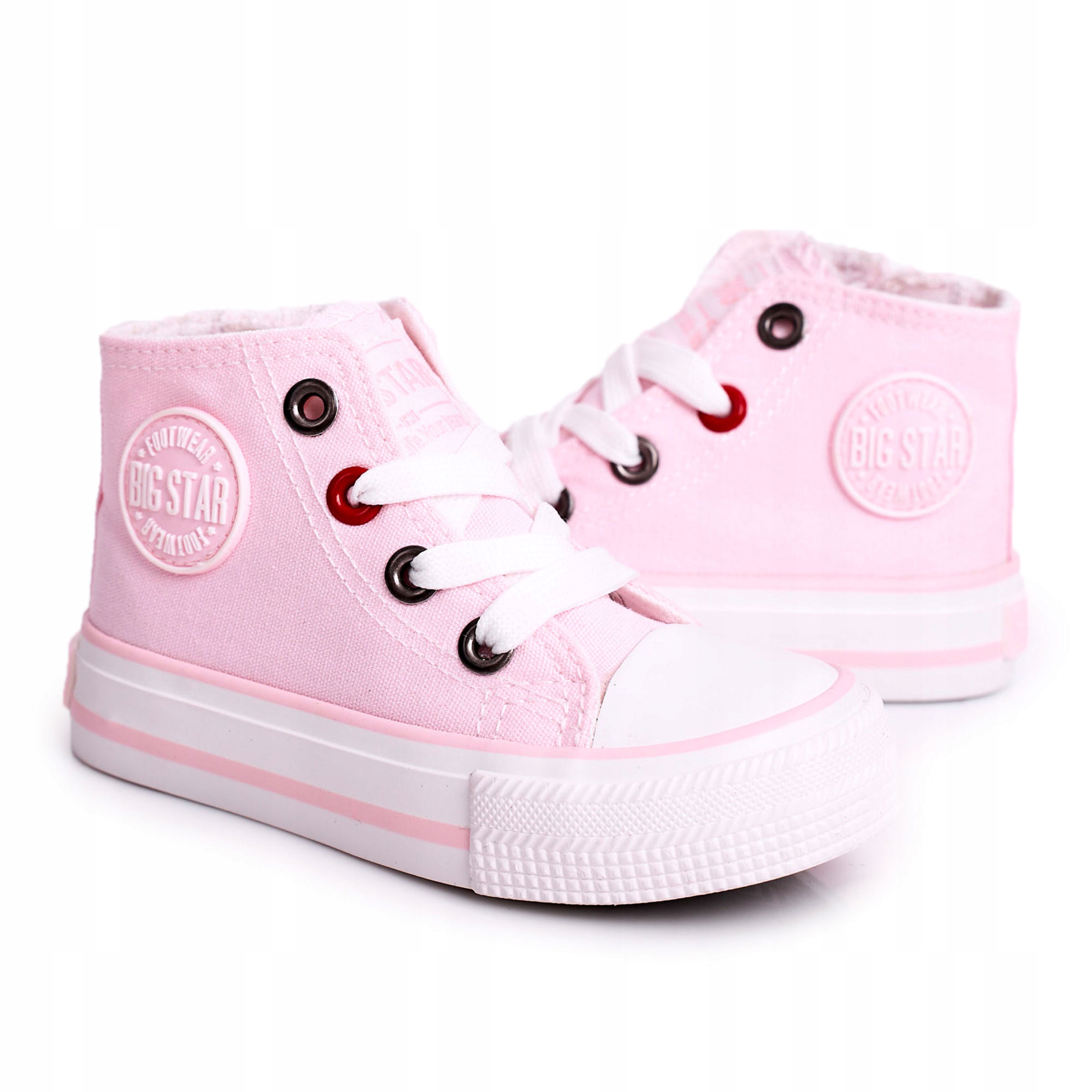 

Dziecięce Wysokie Trampki Big Star Różowe 24