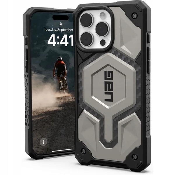 Uag Monarch Pro MagSafe Titanium pouzdro Pancéřové kryt pro iPhone 16 Pro Max