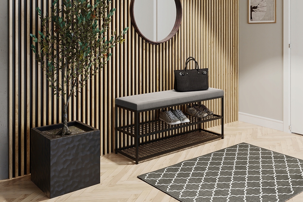 Ławka Asa z półkami na buty 60x35 styl industrial EAN (GTIN) 5904473280196