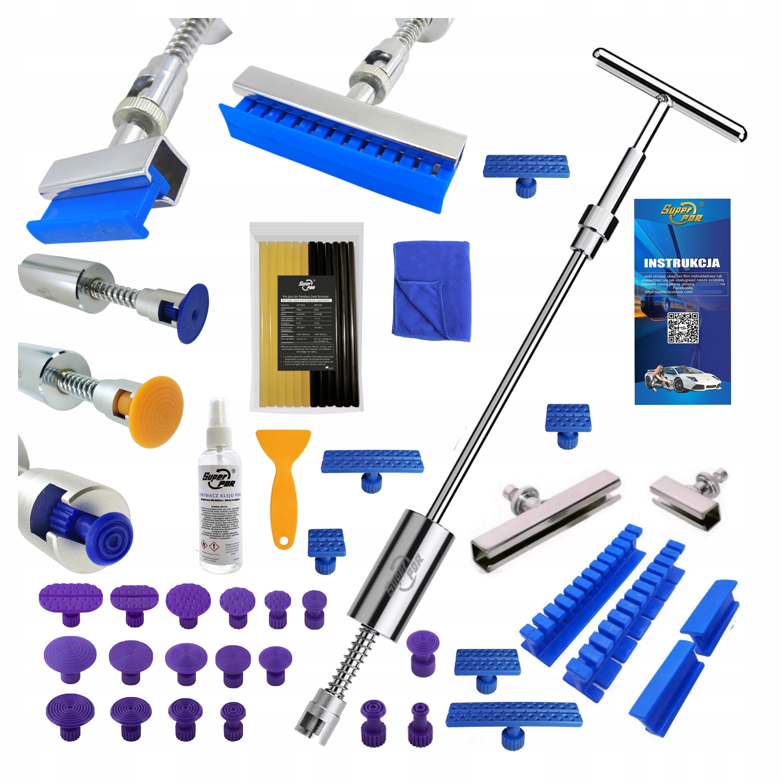 Sada Pdr Pro Odstraňování Promáčklin Karoserie Vyrovnávací Kladivo