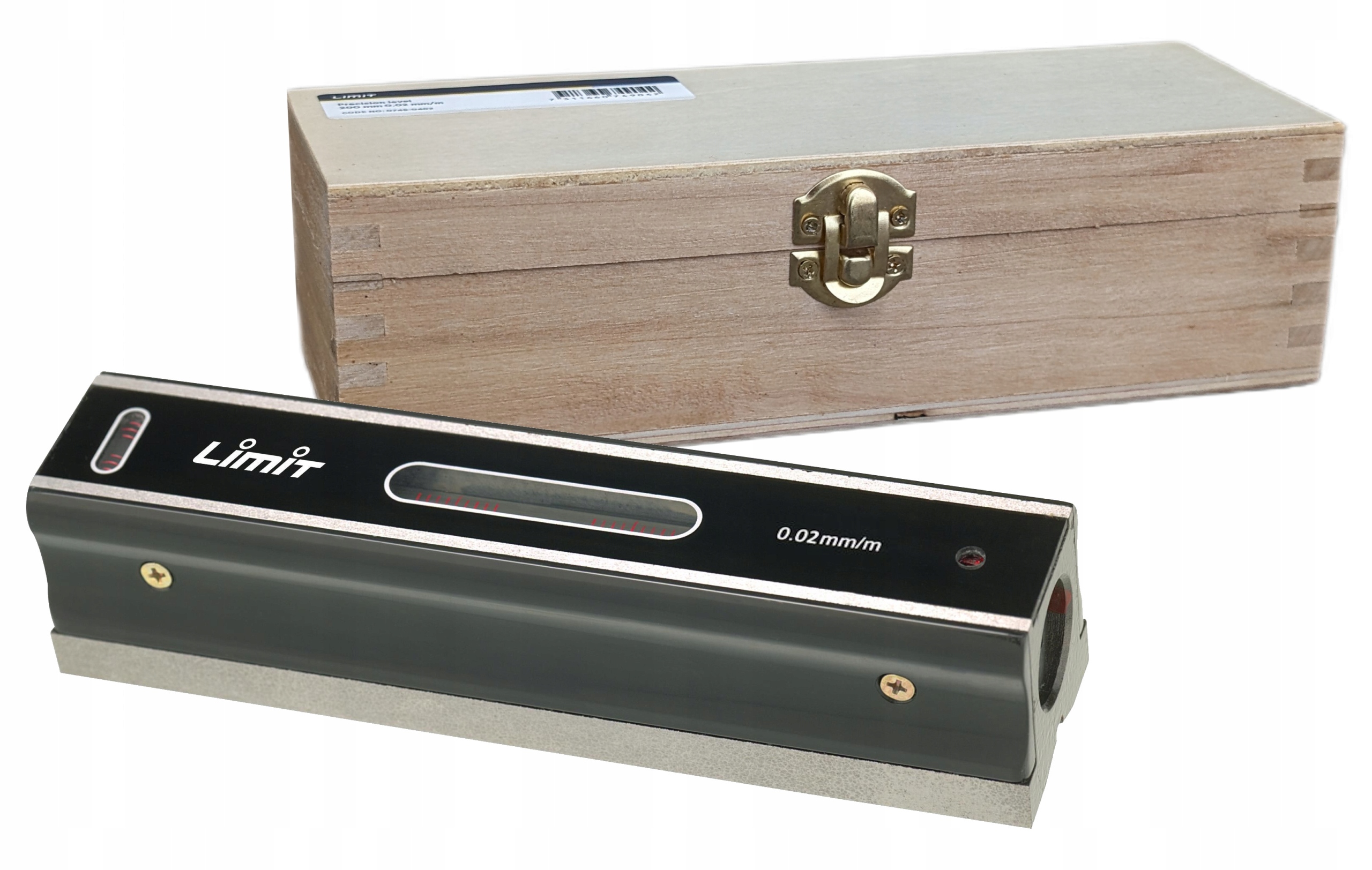 Plochá přesná strojní vodováha 200 mm 0,02 Limit