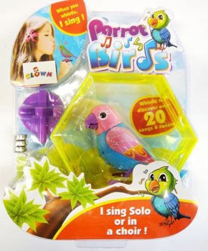 

Parrot Birds śpiewający ptak ptaszek z ramką