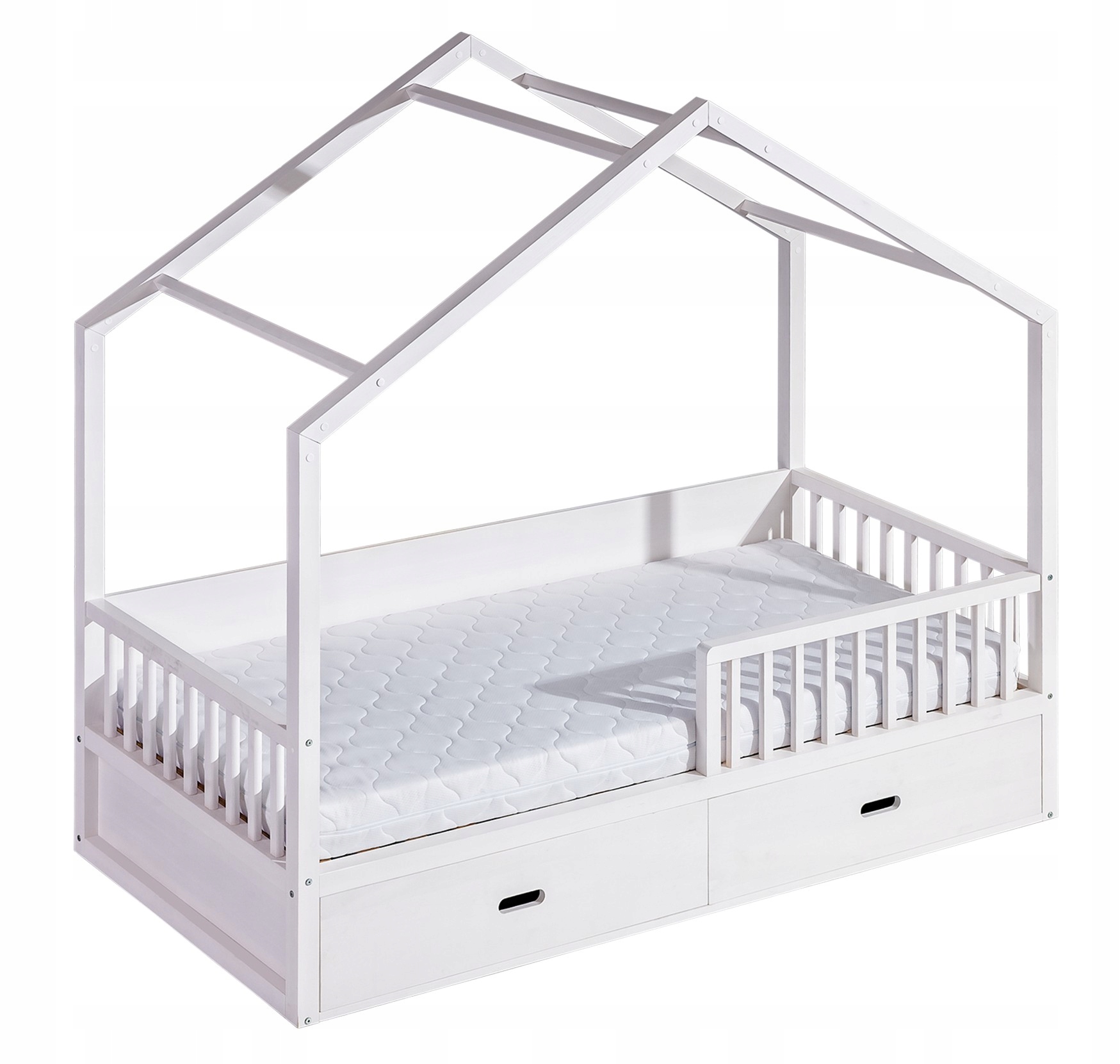 Łóżko sosnowe domek WIKTOR bez materaca Typ łóżko pojedyncze