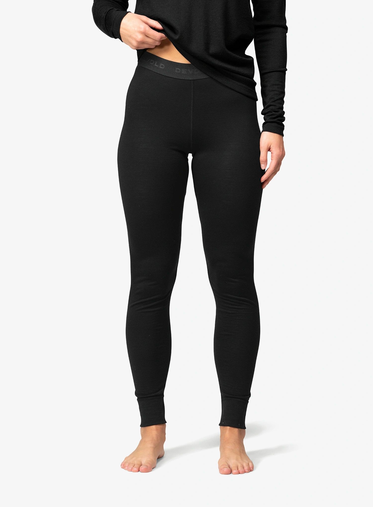 Legginsy termoaktywne damskie Devold Breeze Plus Merino 200 Long black S