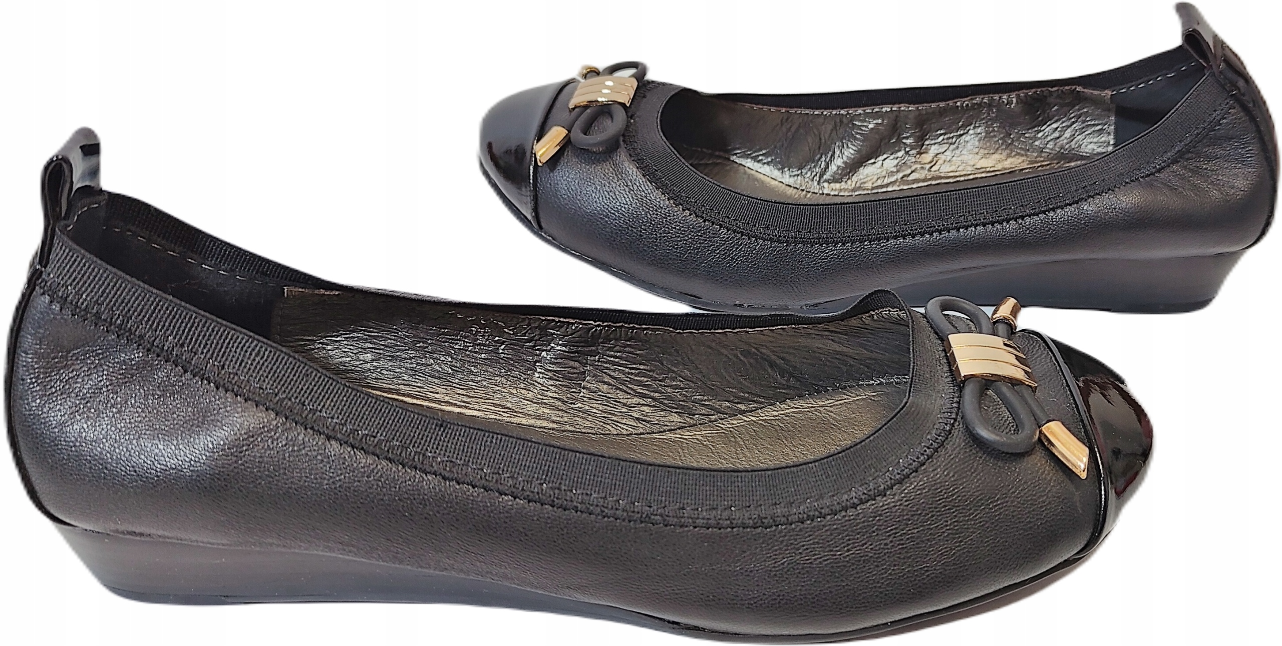 Baleríny Korutna kůže Duhan 1070 Černá r38