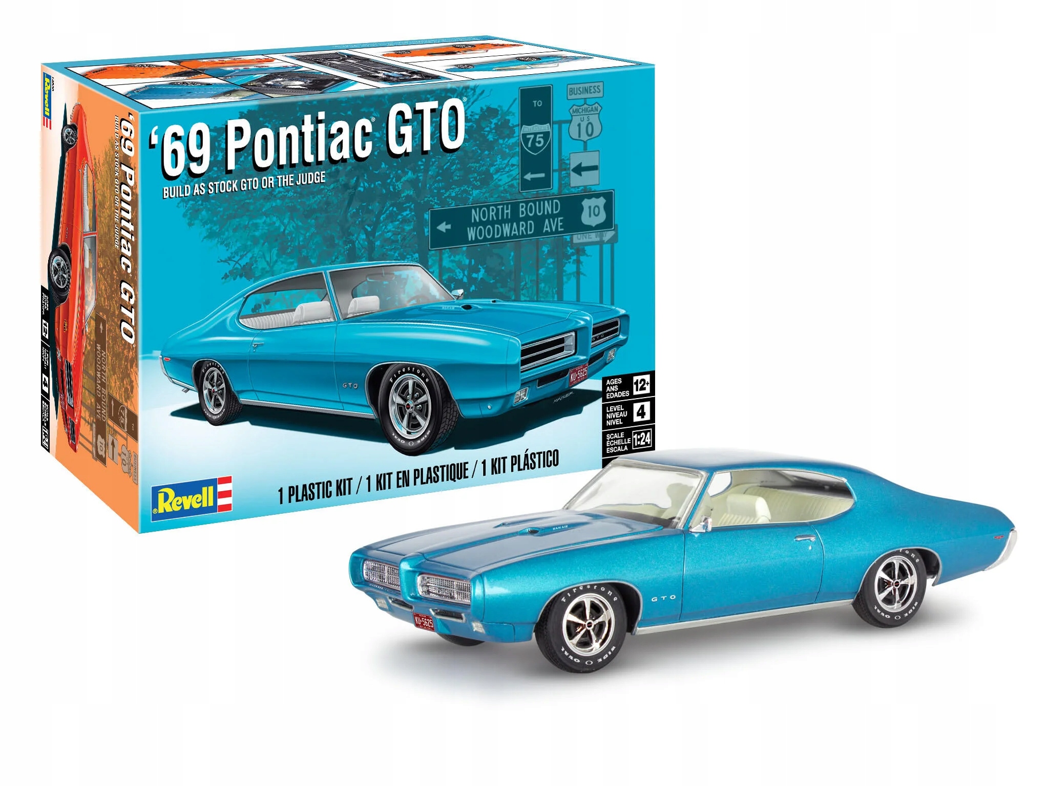 69 Pontiac Gto "The Judge" 2N1 Revell 14530 v měřítku 1/24