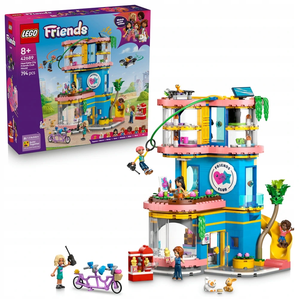 Lego Friends 42689 Klubovna pro kamarády v městečku Heartlake