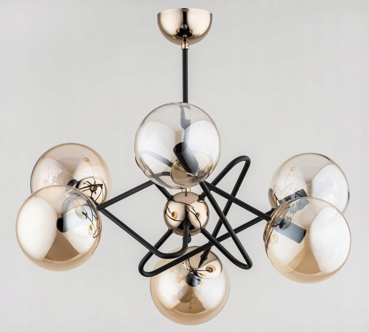 Závěsná lampa Alfa Virginia Gold 6 světelné body E14