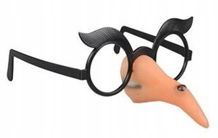 Okulary Czarownicy z nosem Czarownica nos wiedźma Baba Jaga nochalem