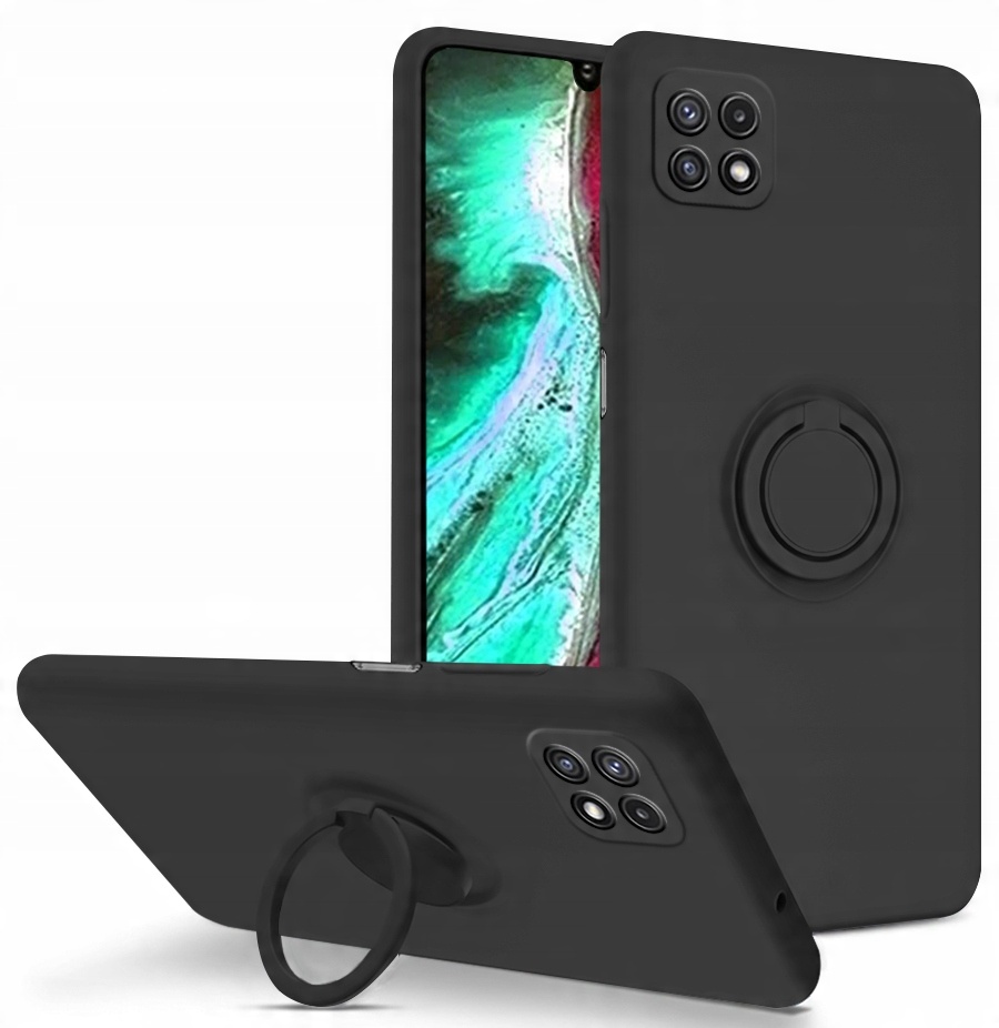 

Etui Silicone Ring +Szkło do Samsung Galaxy A22 5G