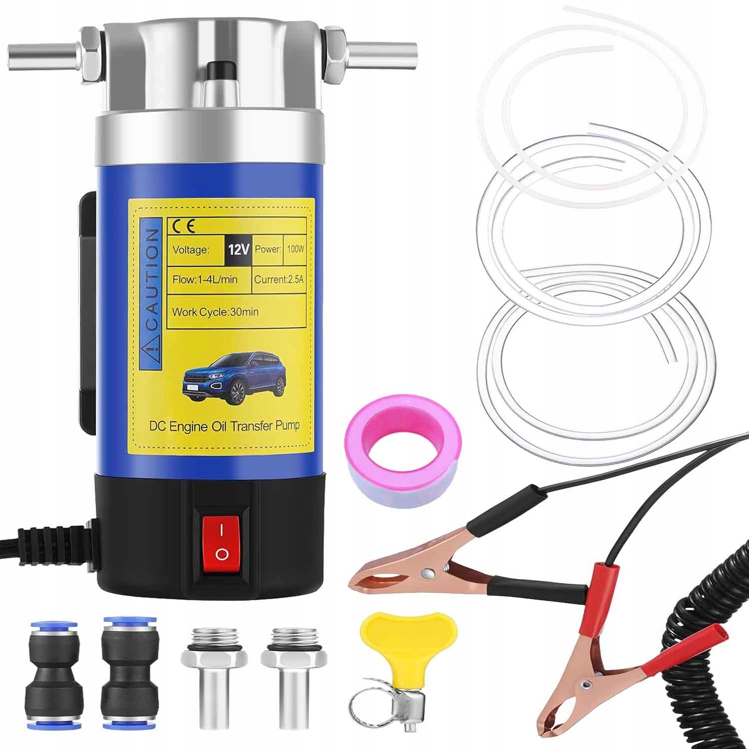Palivové Čerpadlo 12V 100W Přenosné Pro Naftový Benzín 1-4 L/min