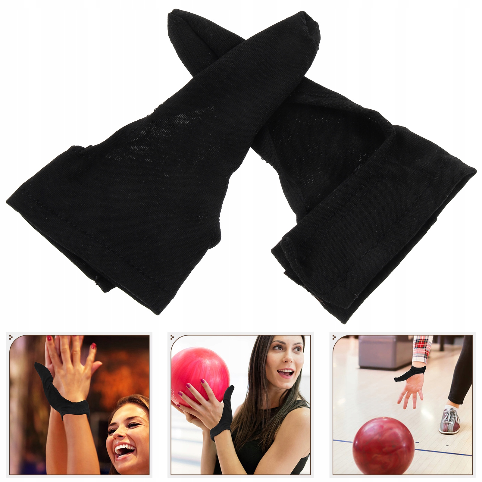 SEAMLESS BOWLING GLOVES COMPACT Kolor czarny