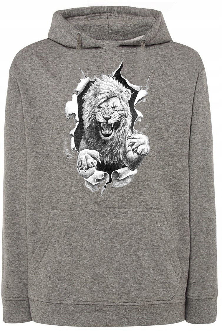 Pánská mikina s potiskem Divoký lev vel. M