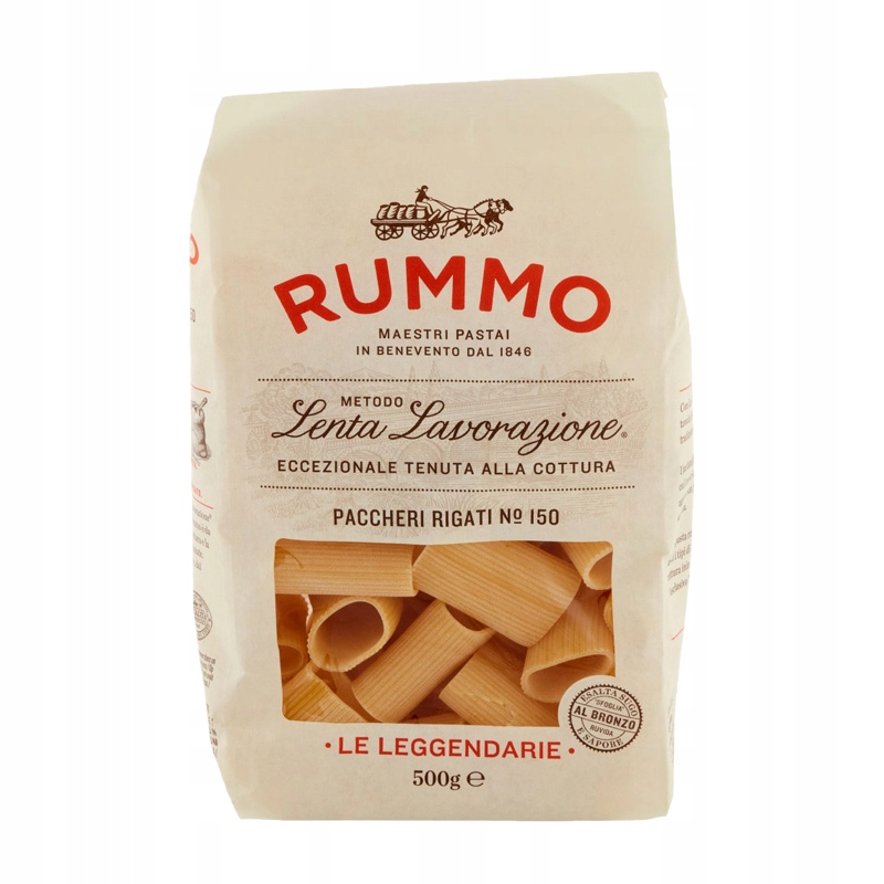 Levně 4x italský těstoviny Rummo Paccheri Rigati N.150 500 Gr