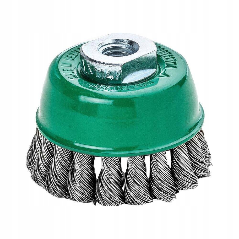 Lessmann kartáč na hrnce z nerezové ocel , opletený, 65x0,5 mm