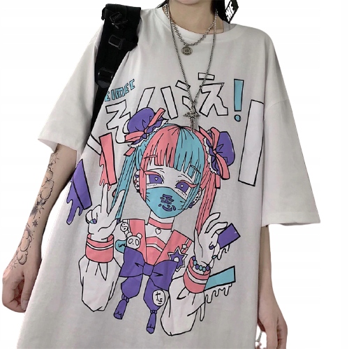 

GOTH19 T-shirt Anime Grunge Harajuku Hikigawa - XL
