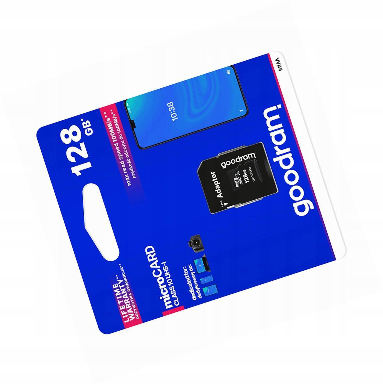 Karta pamięci 128GB microSD do telefonu szybka 10 Class z adapterem Sd