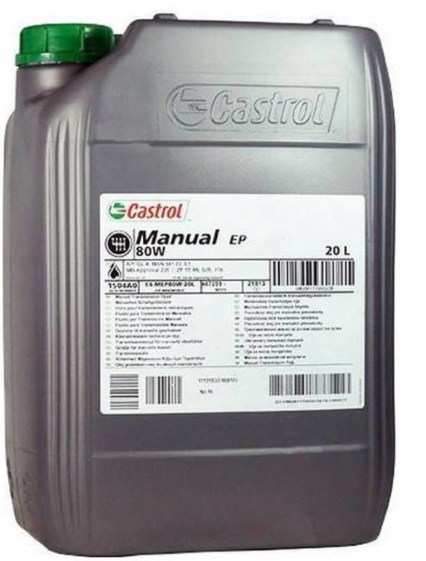 CASTROL TRANSMAX MANUAL EP 80W 20L.
