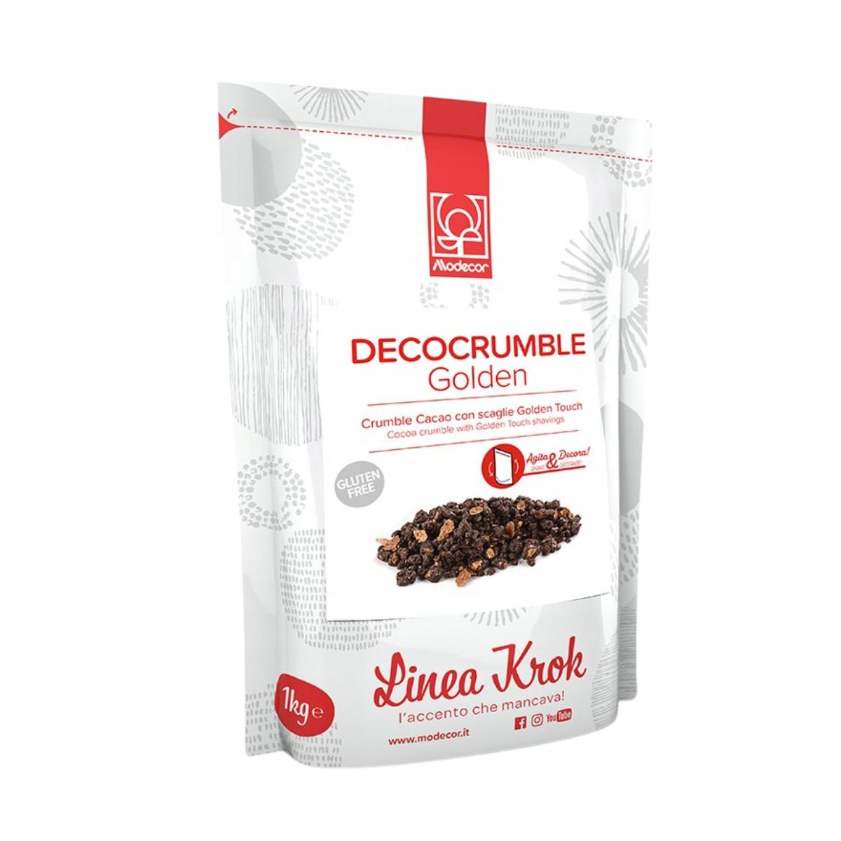Čokoládová drť Cacao Crumble Golden Touch Modecor 1 kg