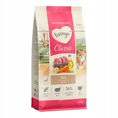 Feringa Kitten pro koťata 6,5 kg. Kachna Přírodní, Bez obilovin a konzervantů