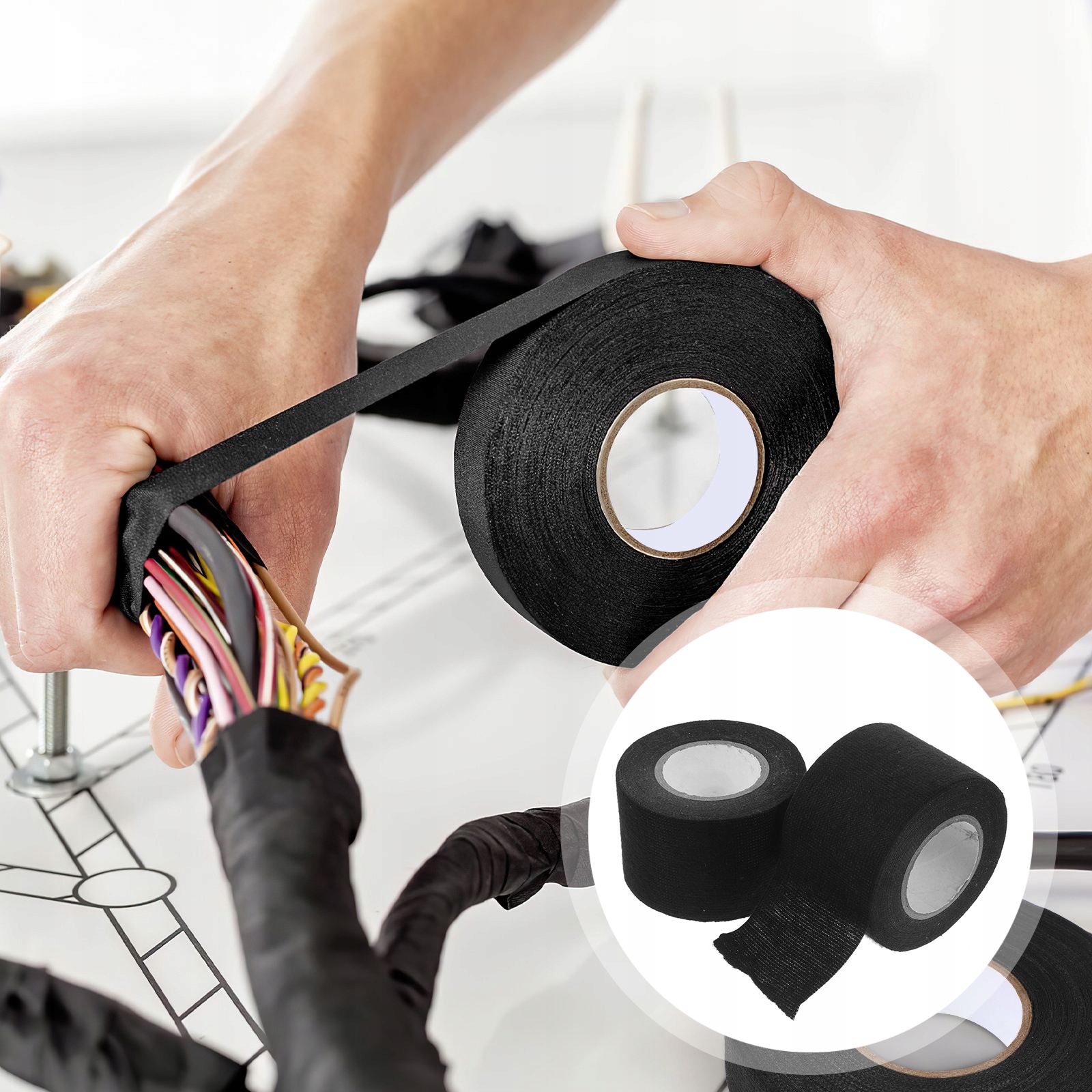 TAŚMA ELEKTRYCZNA Z TKANINY WIĄZKA PRZEWODÓW SAMOCHODOWYCH EAN (GTIN) 4894931668813