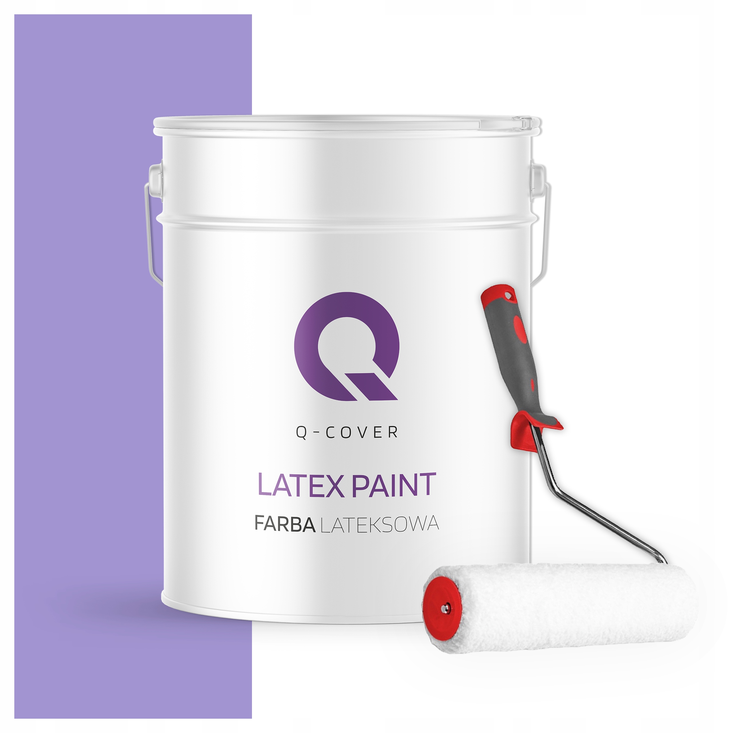 Latexová farba na steny stropov Hlboká matná 10L Fialová H2733 valček