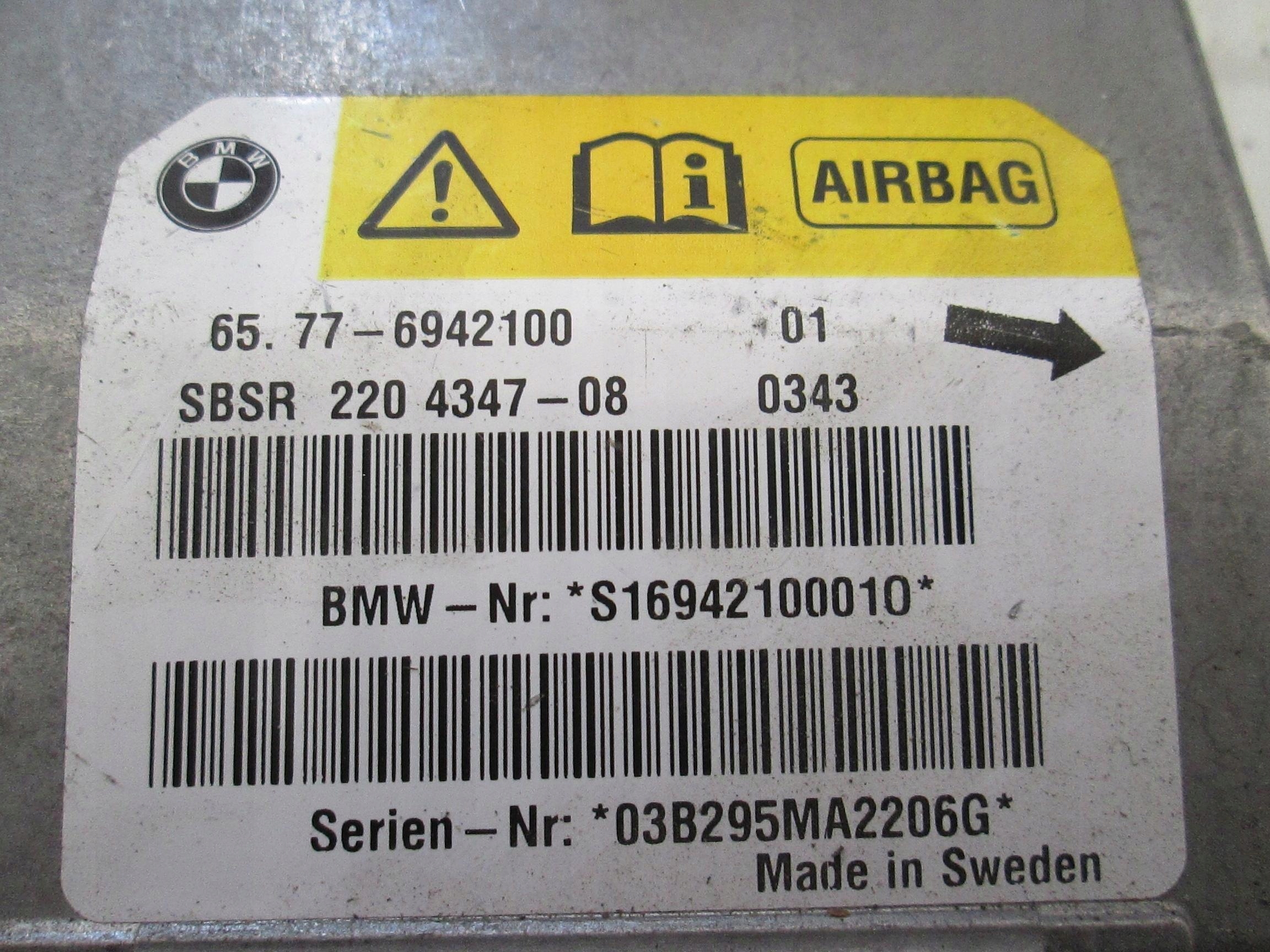 BMW E60 E61 SENSOR airbag modul AIRBAG modul