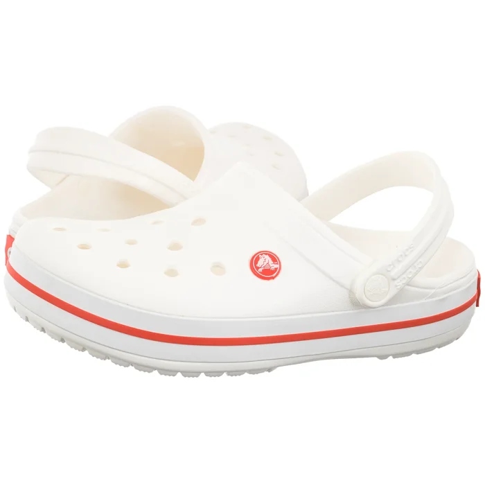 Dámské boty Nazouváky Crocs Crocband White/Starfish 11016-1WF Bílé