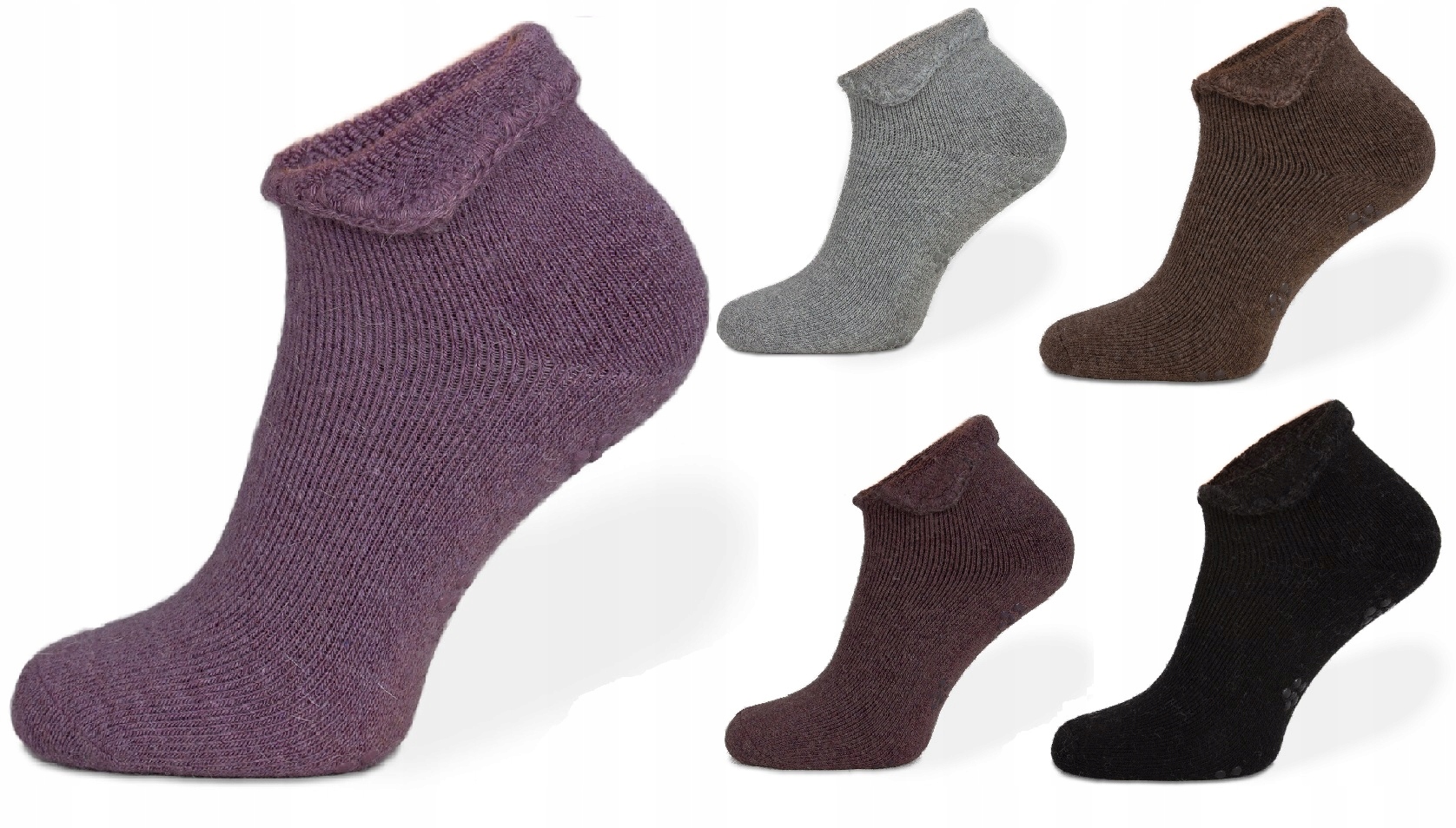 

Skarpetki damskie z Angorą Wywijane Abs 37-41