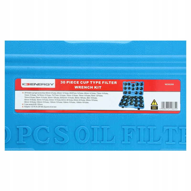 KLUCZE NASADKI FILTRÓW OLEJU Liczba elementów w zestawie 31