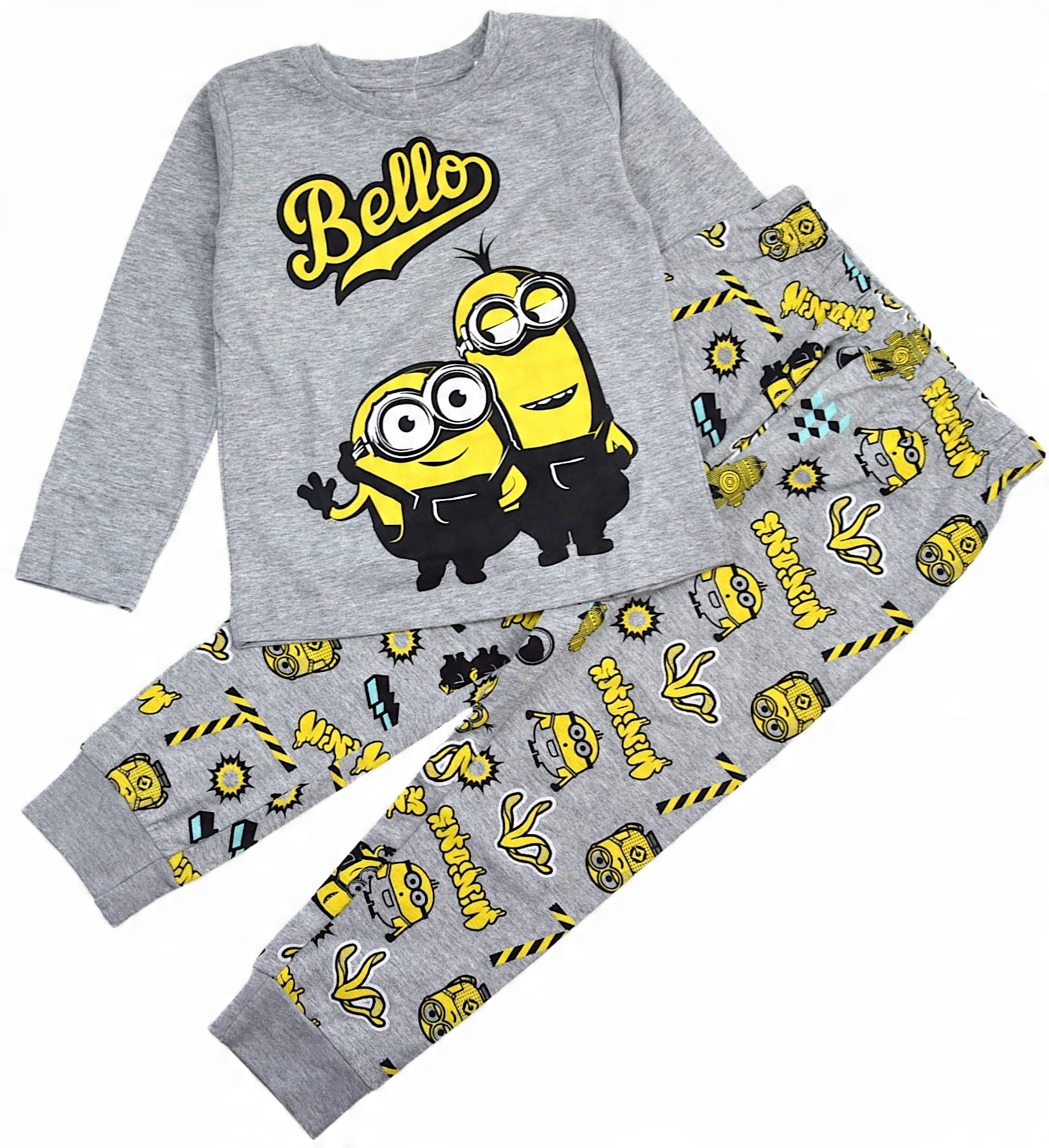

Piżama Bawełniana Chłopięca Minionki Szara 128