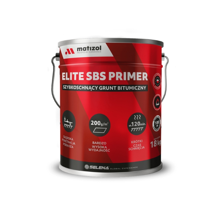 Matizol Elite Sbs Primer Szybkoschnący grunt bitumiczny 20L