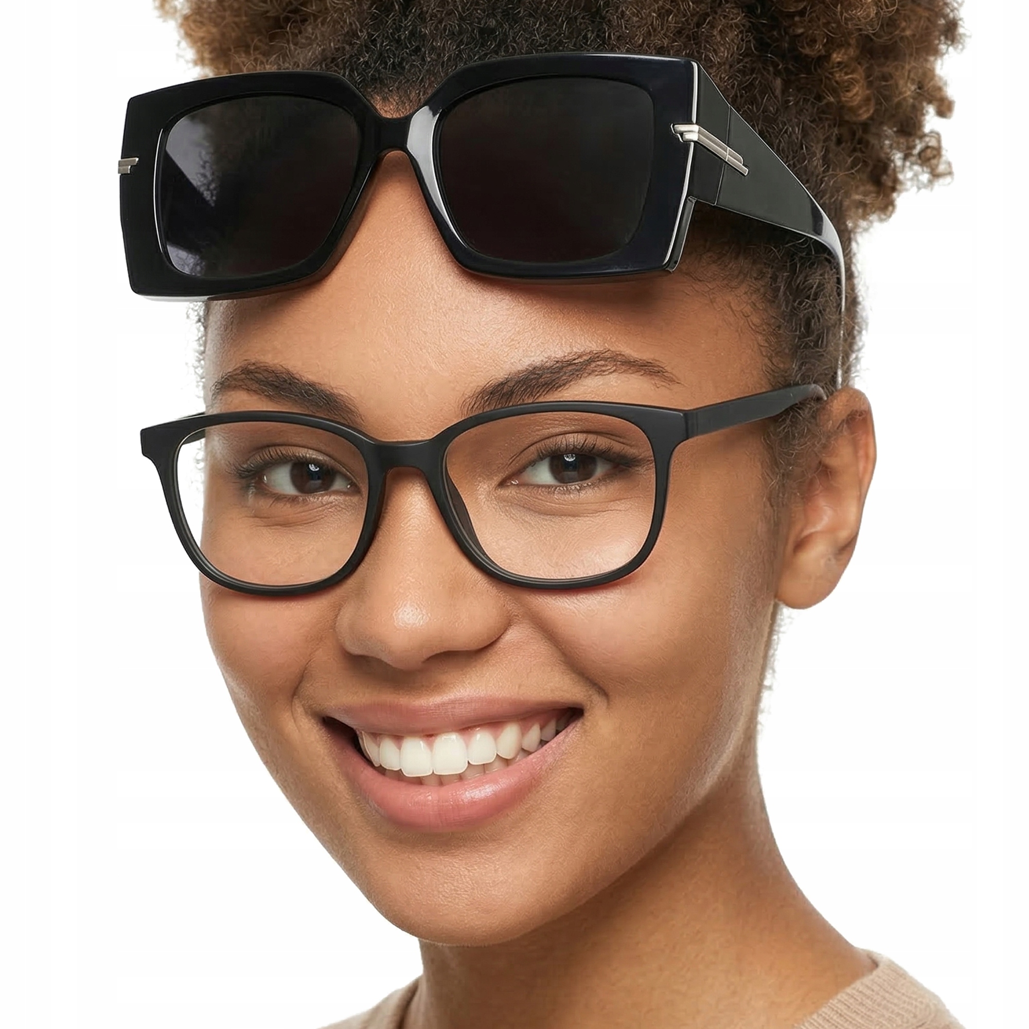 Okulary Przeciwsłoneczne damskie Nakładane Na Okulary Korekcyjne Nakładki