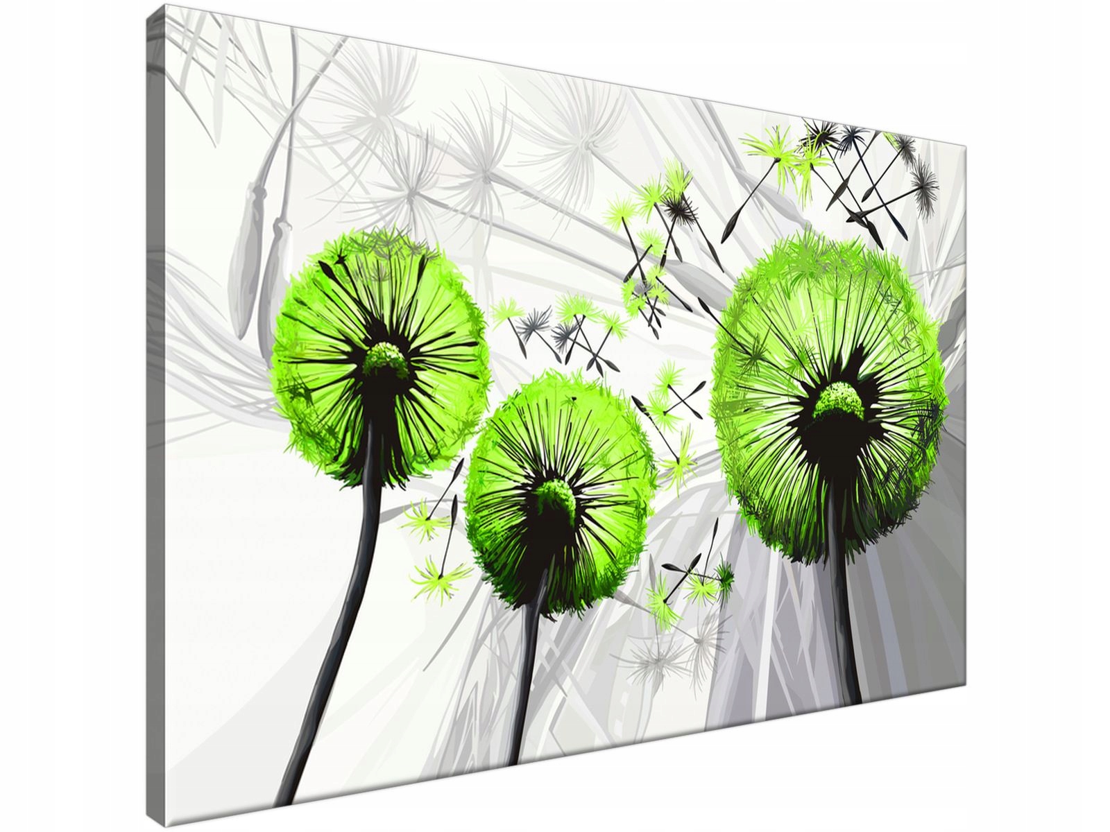 

Obraz drukowany Dmuchawce w kolorze limonki 90x60