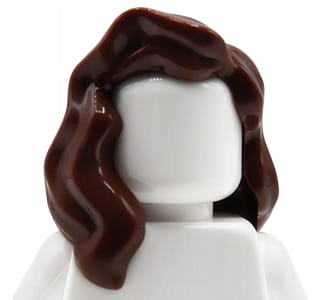 

Lego włosy figurki damskie, c.brązowe, falowane