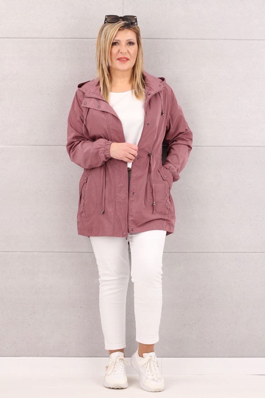 KURTKA DAMSKA PARKA CIENKA WIOSENNA PRZEJŚCIOWA Z KAPTUREM ROZMIARY Płeć kobieta