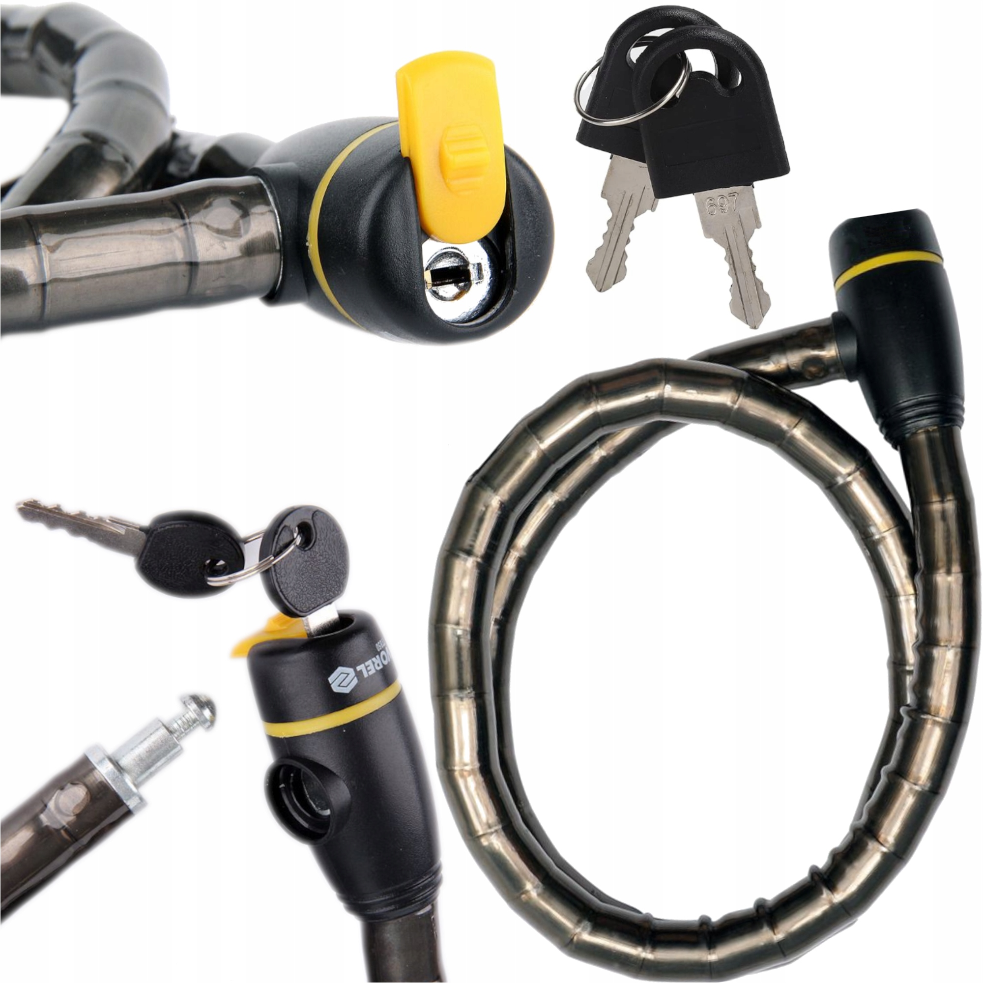 Silné A Těžké Zabezpečení Pro Kolo Skútru A Koloběžky 100 CM