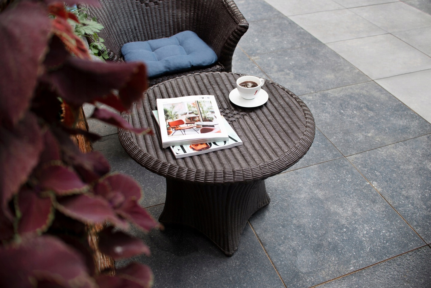 Zabudowa TARASU, SPECTRE DARK GREY 2cm wzór Kamień Typ gres