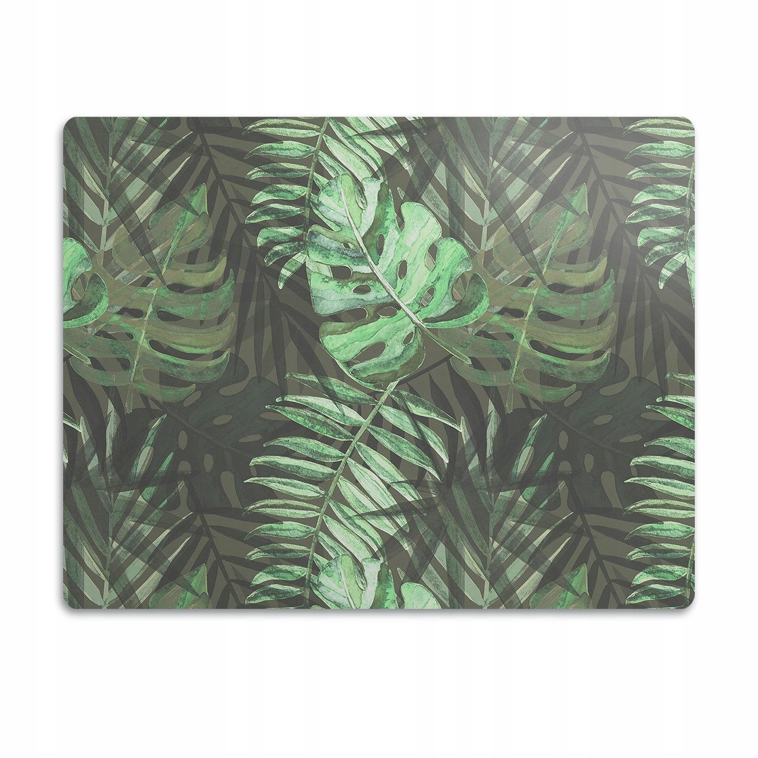 Levně Pro psa kočku – podložka Monstera tmavě zelená 60x40 cm