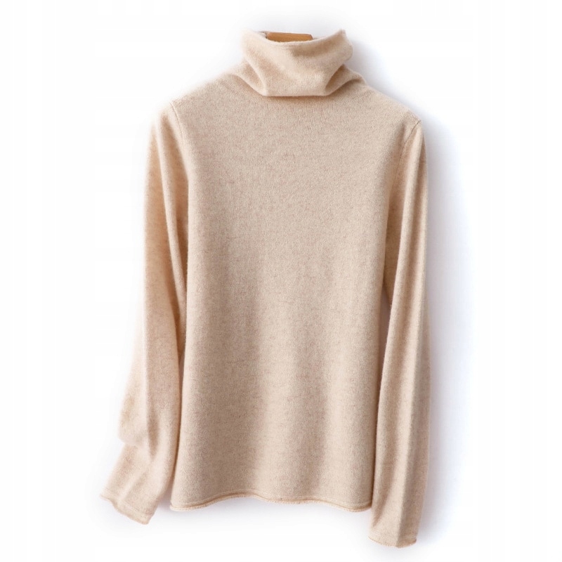 Inhabit Kaszmirowy sweter jasnoszary Melan\u017cowy W stylu casual Moda Swetry Kaszmirowe swetry 
