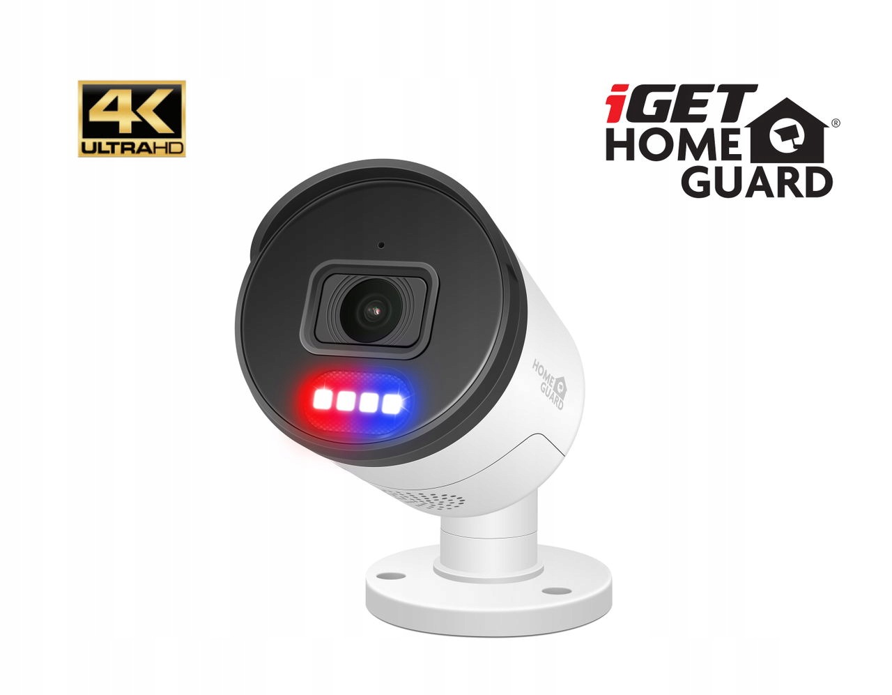 iGET HGNHK938CAM UltraHD 4K PoE Ip kamera, Smart detekce, IP66, zvuk
