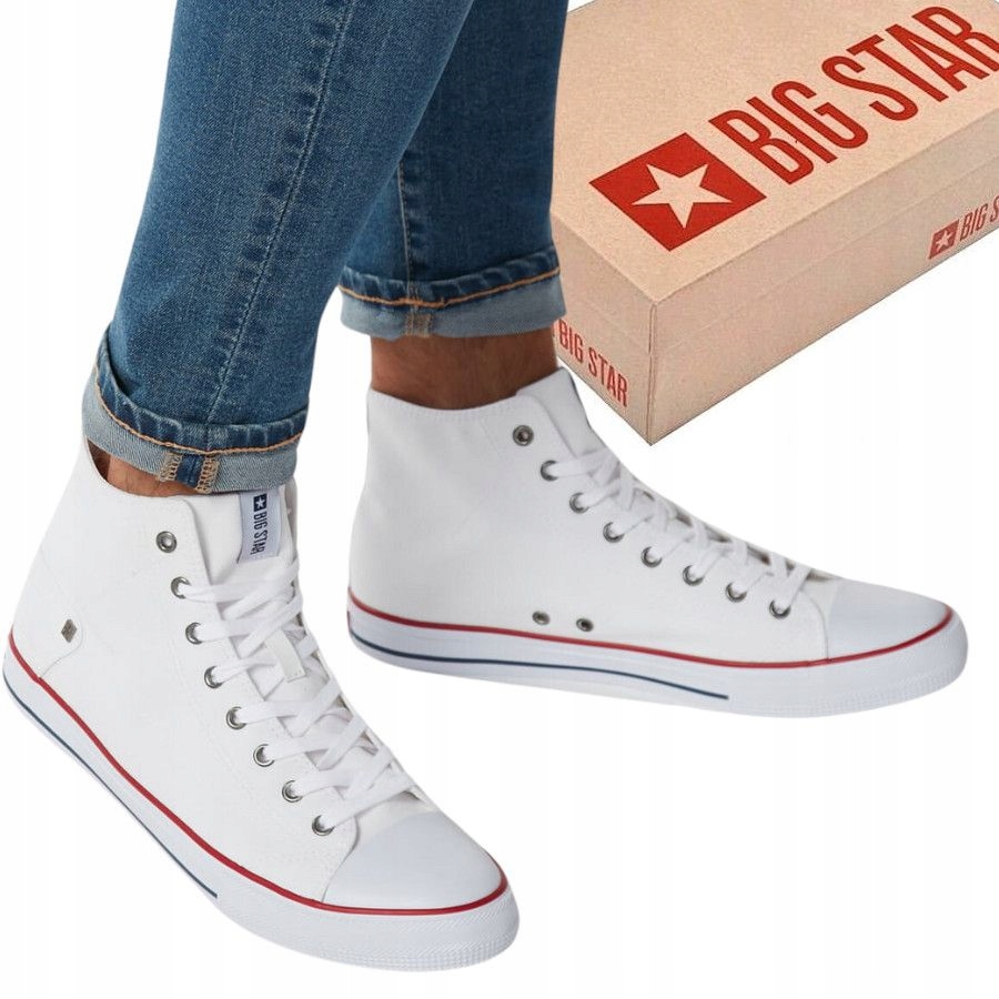Buty Męskie Big Star Wysokie Trampki Tenisówki Na Wiosnę