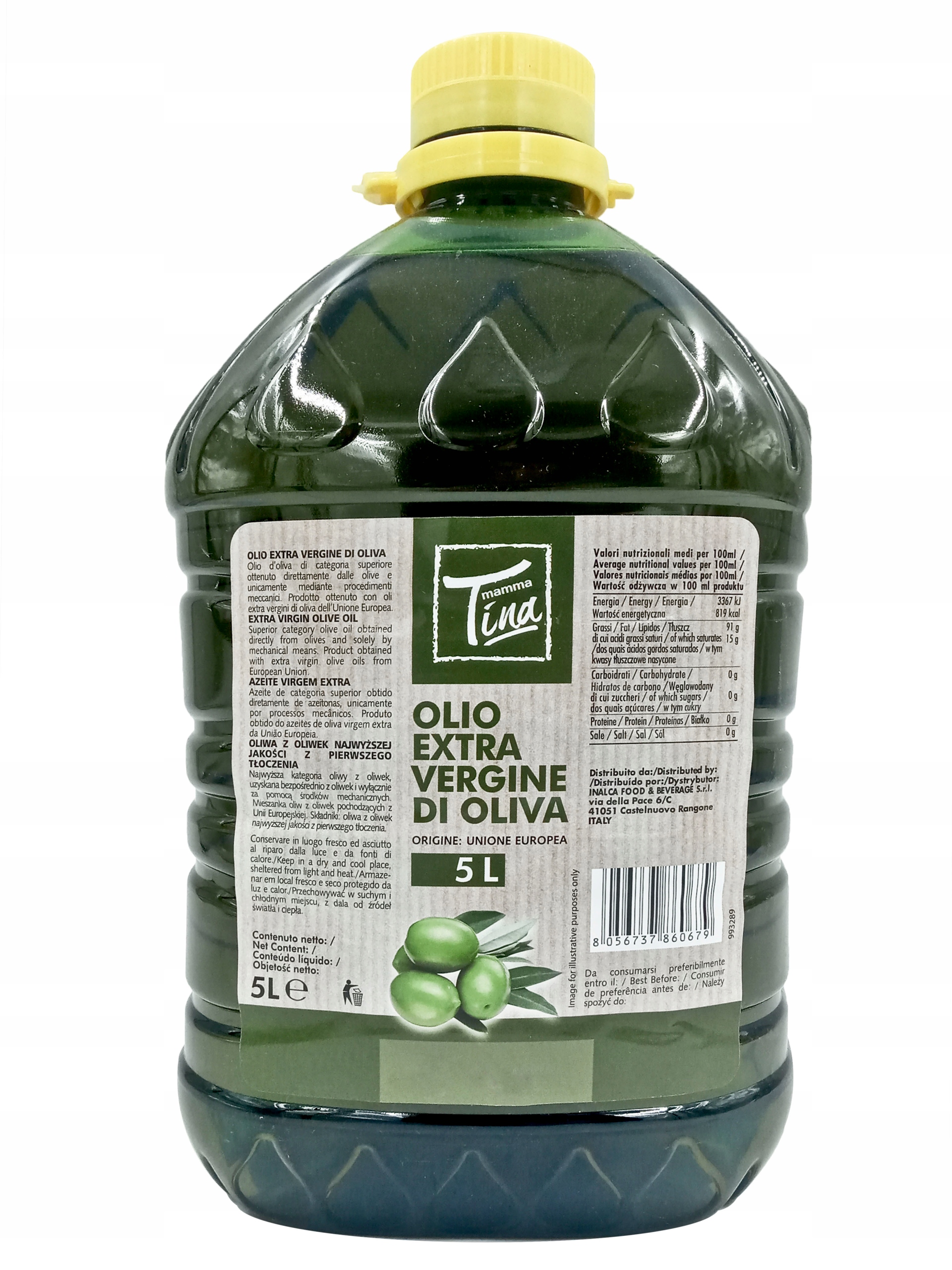 Italský extra panenský olivový olej Mamma Tina 5000 ml kvalitní