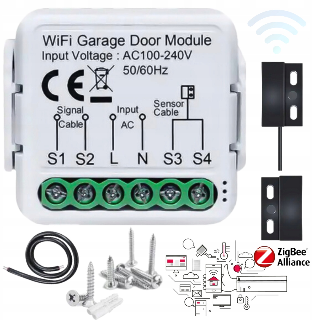 Dokončovací Ovladač Garážových Vrat Tuya Smart Home Akcesoria Wifi Zigbee