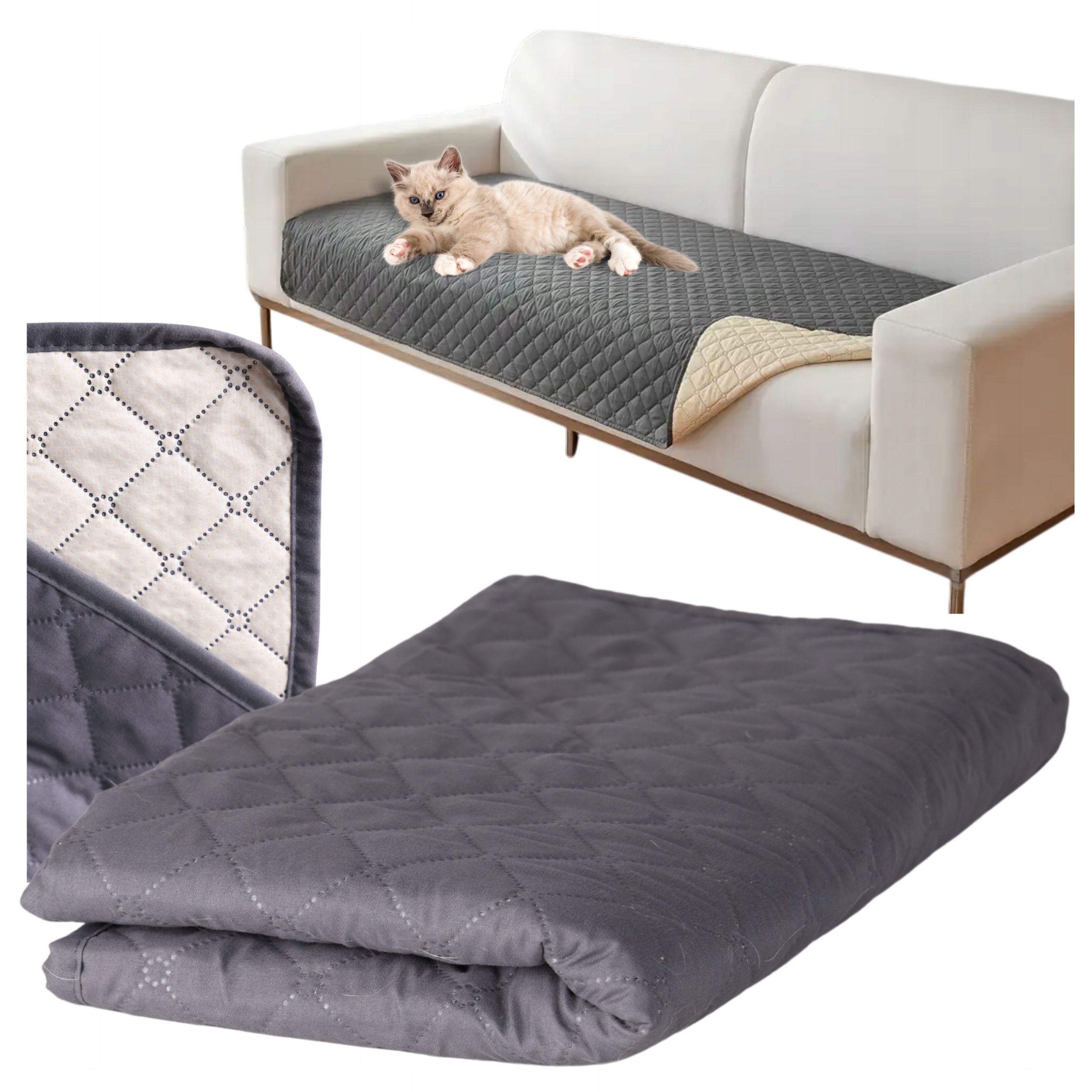 Levně Ochranná podložka na postel pro psa, protiskluzová, voděodolná, 75 x 180 cm