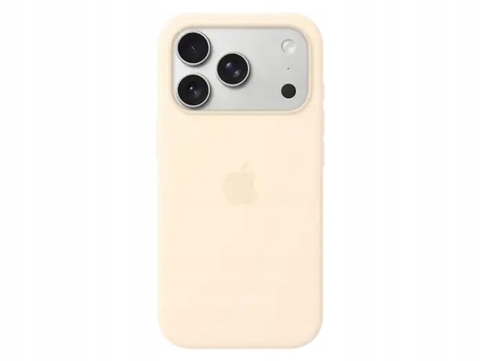 Originálne silikónové puzdro Apple pre iPhone 17 Pro S Magsafe Vanilka